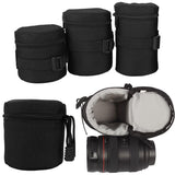 For DSLR Nikon Canon Sony Lenses High Quality Black Waterproof Padded Protector Camera Lens Bag Case Pouch Size S M L