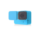 Set Soft Silicone Rubber Frame Protective Case + Lens Cap + Adjustable Wrist Strap For Gopro Hero 5 6 7 Black Camera Accessory
