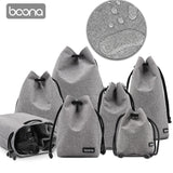 DSLR Camera Bag Lens Case For Nikon Canon Sony Olympus Fuji Lycra Lens Bag Photo Photographic Bag For Camera