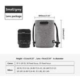 DSLR Camera Bag Lens Case For Nikon Canon Sony Olympus Fuji Lycra Lens Bag Photo Photographic Bag For Camera
