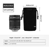 DSLR Camera Bag Lens Case For Nikon Canon Sony Olympus Fuji Lycra Lens Bag Photo Photographic Bag For Camera
