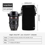 DSLR Camera Bag Lens Case For Nikon Canon Sony Olympus Fuji Lycra Lens Bag Photo Photographic Bag For Camera