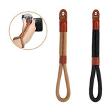 Foleto Camera Strap Leather Wrist Nylon Rope Camera Hand Wrist Strap Band Lanyard for Leica Canon Nikon Sony SLR Camera Belt