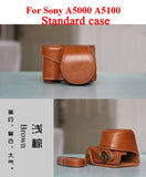 High quality Vintage PU leather Camera Bag Case Cover Pouch for Sony A5000 A5100 A6000 A6100 A6300 A6400 Nex6 Camera