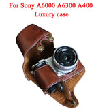High quality Vintage PU leather Camera Bag Case Cover Pouch for Sony A5000 A5100 A6000 A6100 A6300 A6400 Nex6 Camera