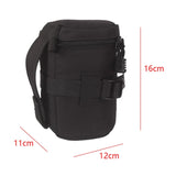 For DSLR Nikon Canon Sony Lenses High Quality Black Waterproof Padded Protector Camera Lens Bag Case Pouch Size S M L