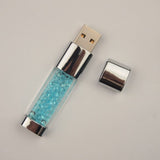 Crystal LED light Pen drive 128MB 4GB 8GB 16GB 32GB gadget USB pendrive 64GB Custom USB Flash Drive usb2.0 PenDrive memory Stick