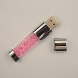 Crystal LED light Pen drive 128MB 4GB 8GB 16GB 32GB gadget USB pendrive 64GB Custom USB Flash Drive usb2.0 PenDrive memory Stick