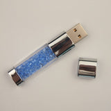 Crystal LED light Pen drive 128MB 4GB 8GB 16GB 32GB gadget USB pendrive 64GB Custom USB Flash Drive usb2.0 PenDrive memory Stick