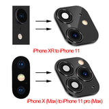 Fake Camera Lens Sticker Seconds For iPhone Phone Upgrade Screen Protector for iPhone X / XS Max Change to iPhone 11 pro Max