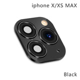 Fake Camera Lens Sticker Seconds For iPhone Phone Upgrade Screen Protector for iPhone X / XS Max Change to iPhone 11 pro Max