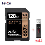 Lexar SD Card 633x Original 95M/s 32GB U1 SDHC 64GB 128GB 256GB 512G U3  SDXC Class 10 Memory Card For 1080p 3D 4K video Camera