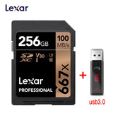 Lexar SD Card 633x Original 95M/s 32GB U1 SDHC 64GB 128GB 256GB 512G U3  SDXC Class 10 Memory Card For 1080p 3D 4K video Camera
