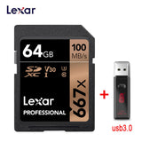 Lexar SD Card 633x Original 95M/s 32GB U1 SDHC 64GB 128GB 256GB 512G U3  SDXC Class 10 Memory Card For 1080p 3D 4K video Camera