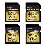 Kimsnot Professional 90Mb/s 64GB 128GB 256GB SDXC SD Card 16GB 32GB SDHC Card Memory Card High Speed 600x For Nikon Canon Camera