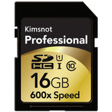 Kimsnot Professional 90Mb/s 64GB 128GB 256GB SDXC SD Card 16GB 32GB SDHC Card Memory Card High Speed 600x For Nikon Canon Camera
