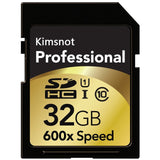 Kimsnot Professional 90Mb/s 64GB 128GB 256GB SDXC SD Card 16GB 32GB SDHC Card Memory Card High Speed 600x For Nikon Canon Camera