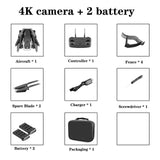 2020 NEW Rc Drone 4k HD Wide Angle Camera 1080P WiFi fpv Drone Dual Camera Quadcopter Real-time transmission Helicopter Toys