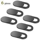 YKZ 6Pcs Mobile Phone Privacy Sticker WebCam Cover Shutter Magnet Slider Plastic For iPhone Web Laptop PC For iPad Tablet Camera