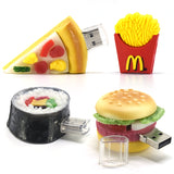 food pendrive 4GB 8GB 16GB 32GB 64GB usb flash drive 128GB 256GB U stick Burger Fried strip pizza memory usb sushi pen drive