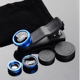 phone lens Fisheye 0.67x Wide Angle Zoom lens fish eye 6x macro lenses Camera Kits with Clip lens on the phone for smartphone