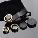 phone lens Fisheye 0.67x Wide Angle Zoom lens fish eye 6x macro lenses Camera Kits with Clip lens on the phone for smartphone