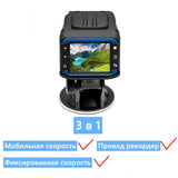 Car DVR Dash Cam Radar Detector gps  HD 720P Russian Voice Video Recorder 140 Degree Angle Multi car dvrs Camera 3 in 1