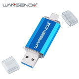 Hotsale WANSENDA OTG USB Flash Drive Type C Pen Drive 512GB 256GB 128GB 64GB 32GB 16GB USB Stick 3.0 Pendrive for Type-C Device