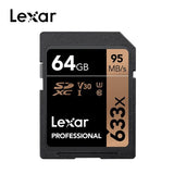 Lexar memory card Original sd card 16gb 32gb U1 SDHC 64gb 128gb U3 SDXC High speed 95MB/s for Digital SLR/HD camera