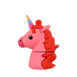 New Style Cartoon Unicorn Pen Drive 64gb 32gb usb flash drive 128gb cute horse pendrive real capacity 4gb 8gb 16gb memory stick