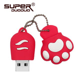 USB flash Drive 4GB 8gb 16gb Cat paw Pen drive Cartoon pendrive 32GB USB Stick Flash Drive 64GB USB Flash Key Chain
