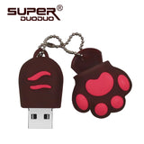 USB flash Drive 4GB 8gb 16gb Cat paw Pen drive Cartoon pendrive 32GB USB Stick Flash Drive 64GB USB Flash Key Chain