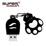 USB flash Drive 4GB 8gb 16gb Cat paw Pen drive Cartoon pendrive 32GB USB Stick Flash Drive 64GB USB Flash Key Chain